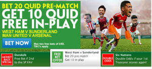 Paddy Power In Play Free Bet
