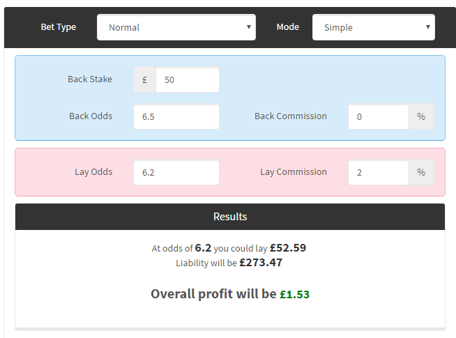 Sports Arbitrage Example2
